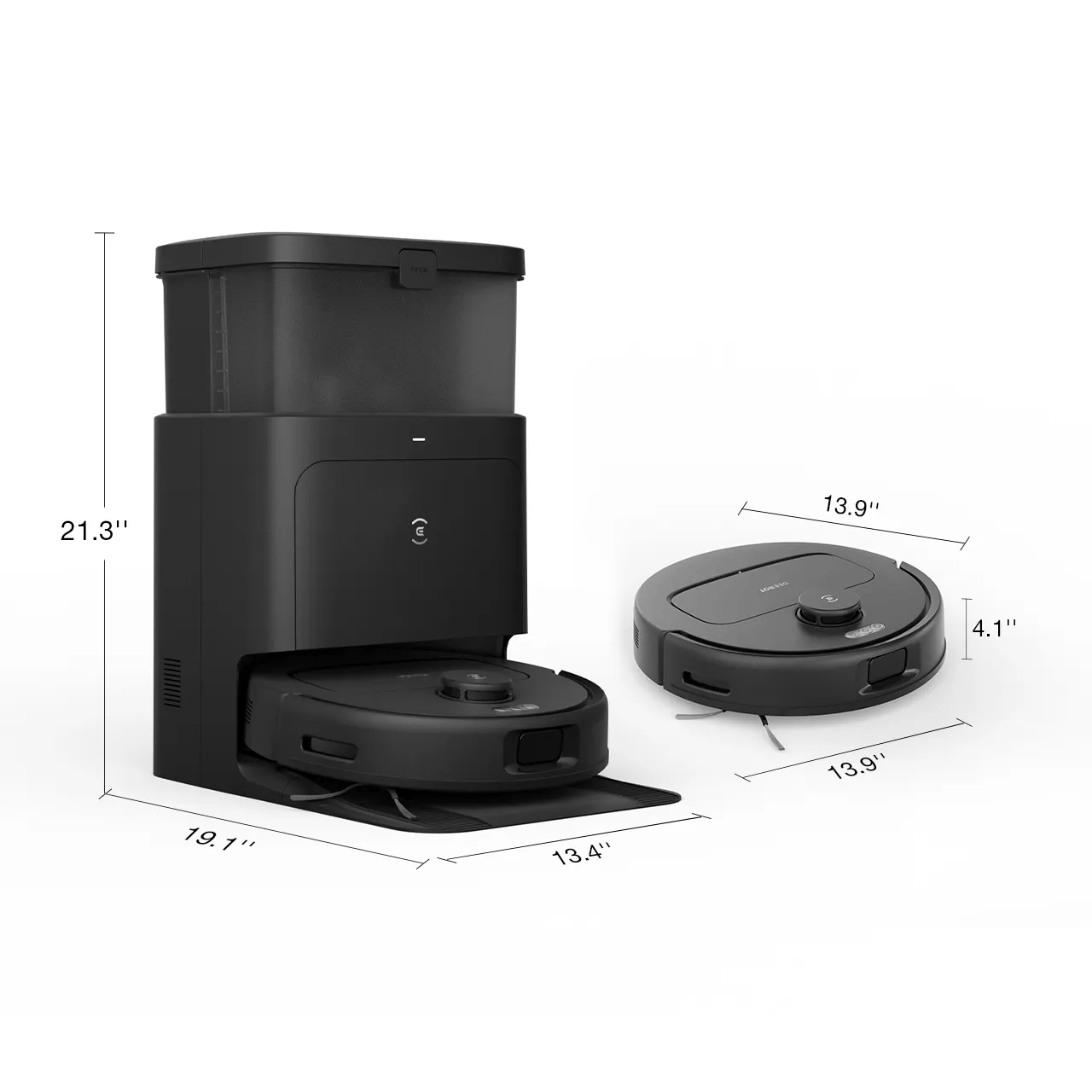 Робот-пилосос ECOVACS DEEBOT N30 PRO OMNI / Потужність 10000 Па / ZeroTangle 2.0 / TruEdge / 5200 мАг / 320 хв роботи