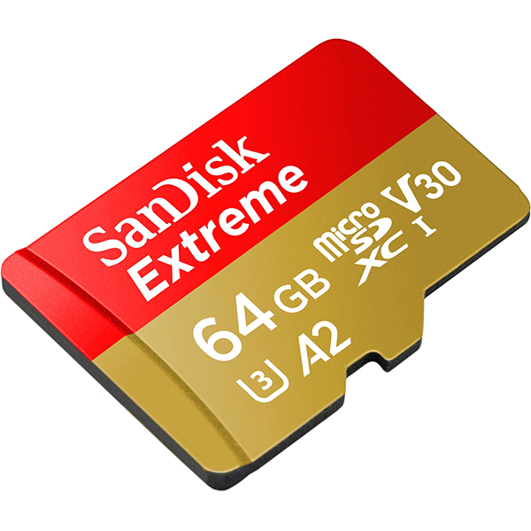 Карта пам'яті SanDisk microSDXC C10 64GB UHS-I U3 R170/W80MB/s Extreme V30 (SDSQXAH-064G-GN6MN)