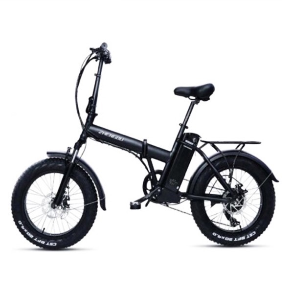 Электровелосипед ZHENGBU F6 20” 400W 10AH Shimano 7 скоростей Черный