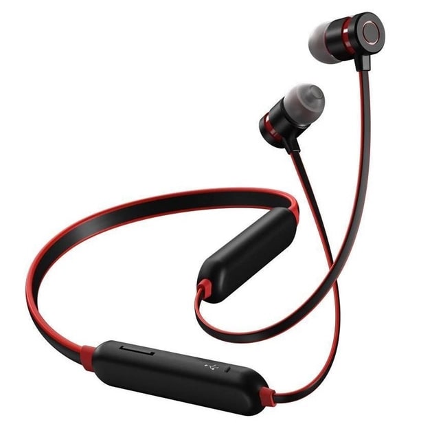 Бездротові вакуумні Bluetooth навушники Remax RX-S100 Black/Red