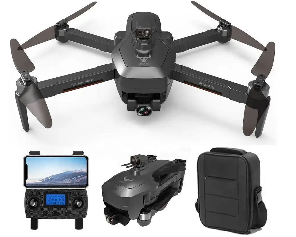 Дрон ZLRC SG908 PRO MAX с 4K камерой и датчиком препятствий: GPS, FPV, 1500 м дальность, 27 минут полёта, сумка в комплекте