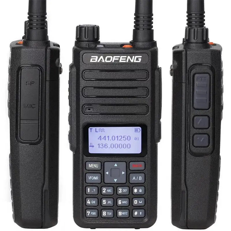 Рация Baofeng DR 1801UV / Аналоговая, Цифровая / VHF, UHF / 1024 канала / Li-Ion 2200 мАч / Энергосбережение, Функция SMS