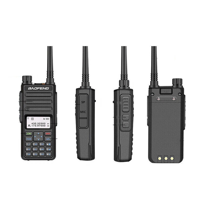 Рация Baofeng DR 1801UV / Аналоговая, Цифровая / VHF, UHF / 1024 канала / Li-Ion 2200 мАч / Энергосбережение, Функция SMS