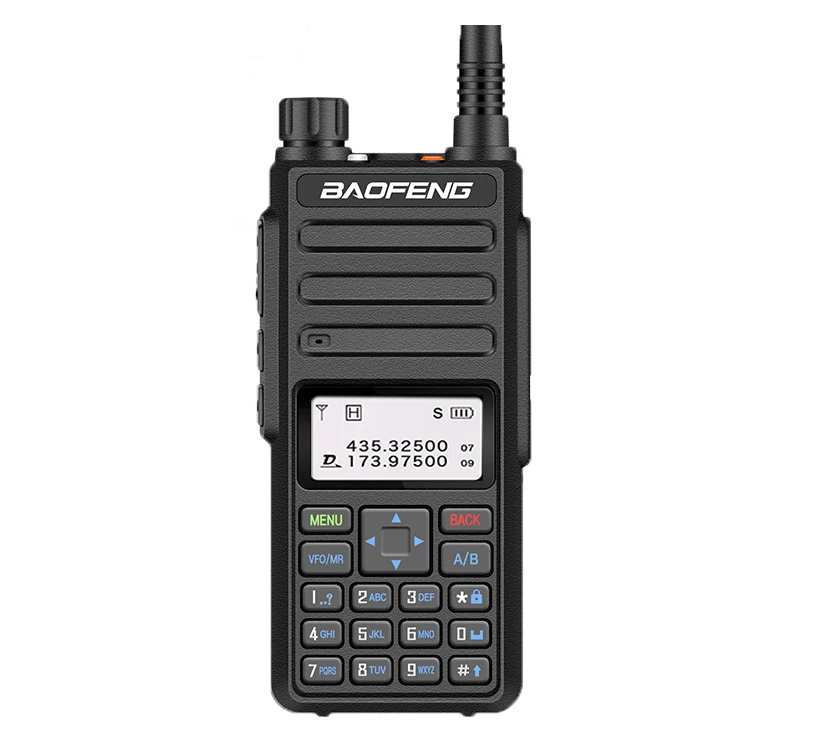 Рация Baofeng DR 1801UV / Аналоговая, Цифровая / VHF, UHF / 1024 канала / Li-Ion 2200 мАч / Энергосбережение, Функция SMS