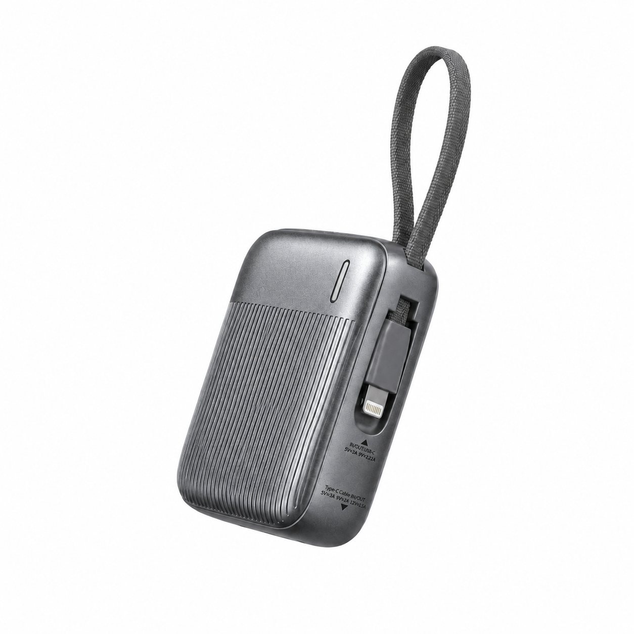 Павербанк Remax FC-05 / 10000 мАч / 22,5 Вт / USB-C +  Lightning / PD+QC / Серый