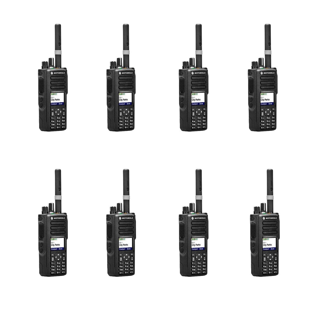 Радиостанция цифровая Motorola MotoTRBO DP4800 VHF AES-256 шифрование, комплект 8 штук