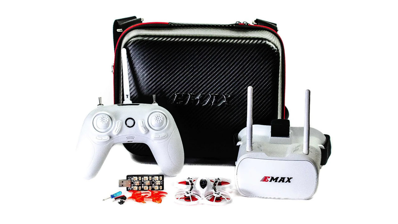 Квадрокоптер EMAX Tinyhawk RTF Kit - комплект: квадрокоптер, FPV очки, пульт