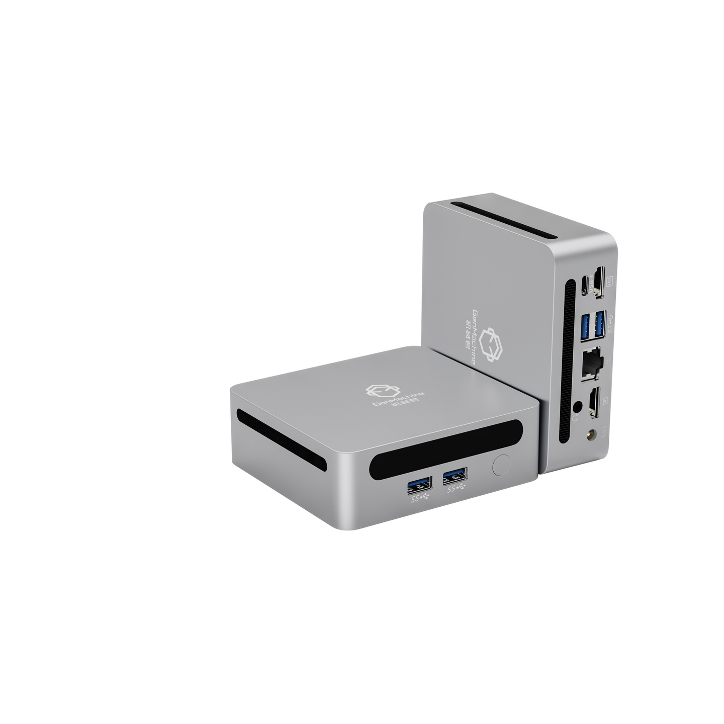 Мини-Пк GenMachine Ren 5000 / Ryzen 5 5600H / RAM 16GB / SSD 256GB / LAN / Wi-Fi / Bluetooth / Windows 11 / Cерый