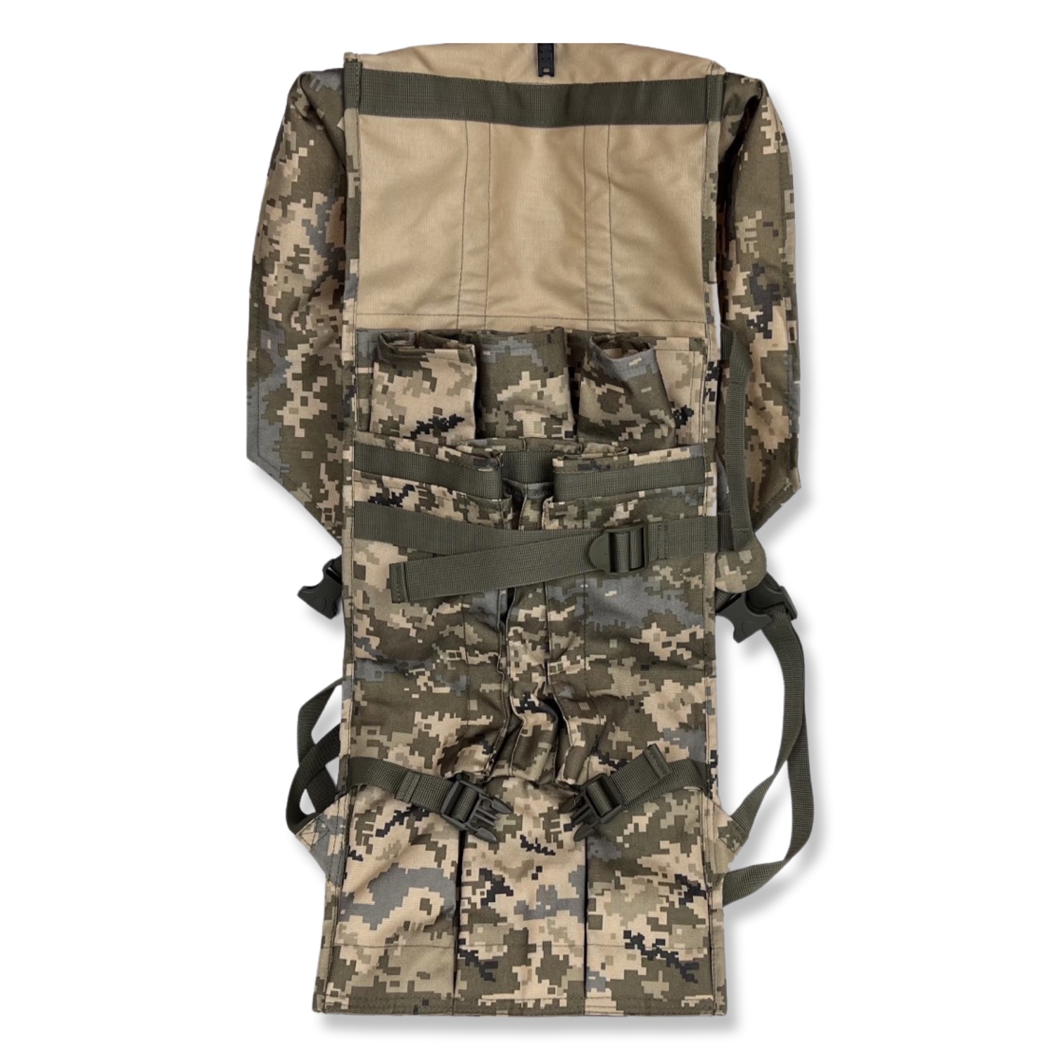 Рюкзак для снарядов РПГ 3-х выстрелов тактический армейский военный камуфляж пиксель, для гранатомета