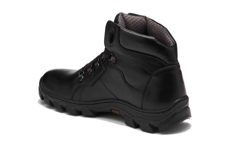 Берцы - ботинки тактические кожаные, легкие, демисезонные черные (WTBRTS002)