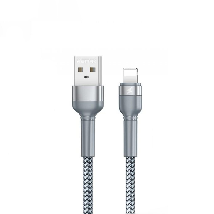 Дата кабель для заряджання айфонів REMAX Jany RC-124i USB - Lightning 8-pin Срібний (1м)