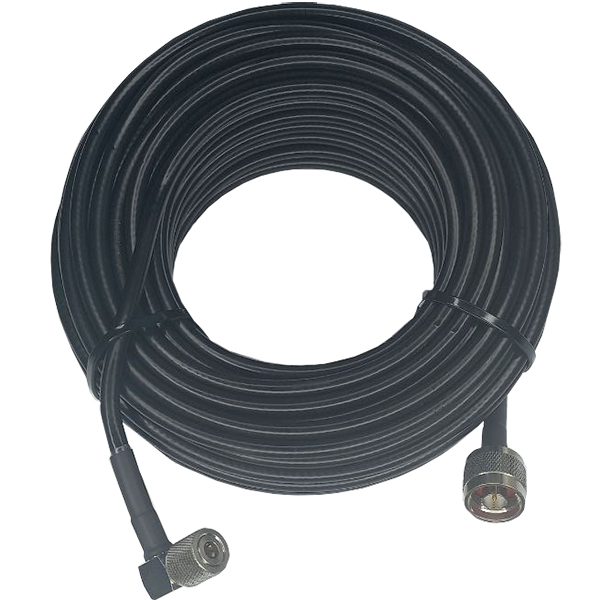 Високочастотний кабель подовжувач з CG240 роз'ємом QMA під антени ALIENTECH для дронів CG240-QMA-MW/N-M, 20 метрів 1 кабель (Папа-Мама)