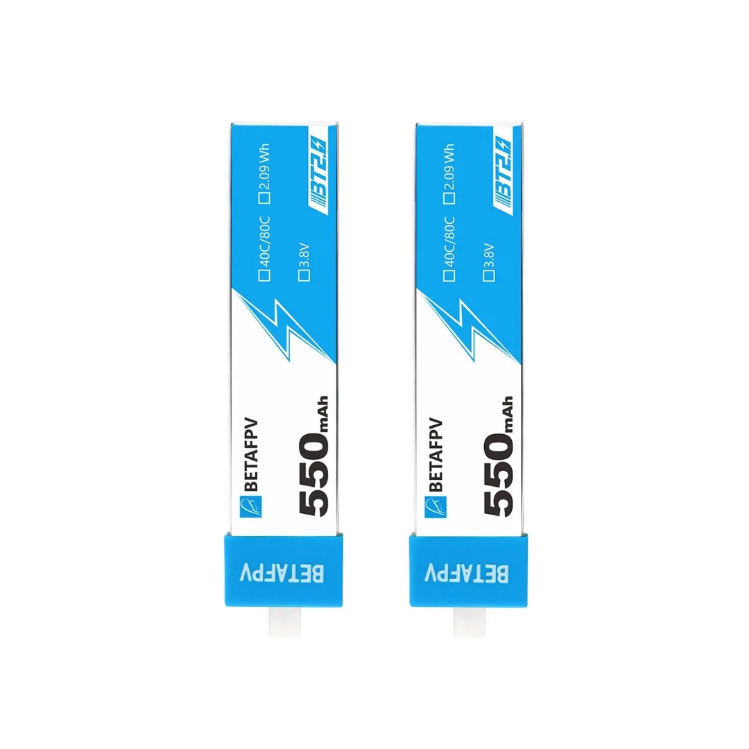 Аккумулятор BETAFPV BT2.0 550mAh 1S Battery – LiHV батарея для FPV-дрона, 550 мАч, 40C, 4 шт