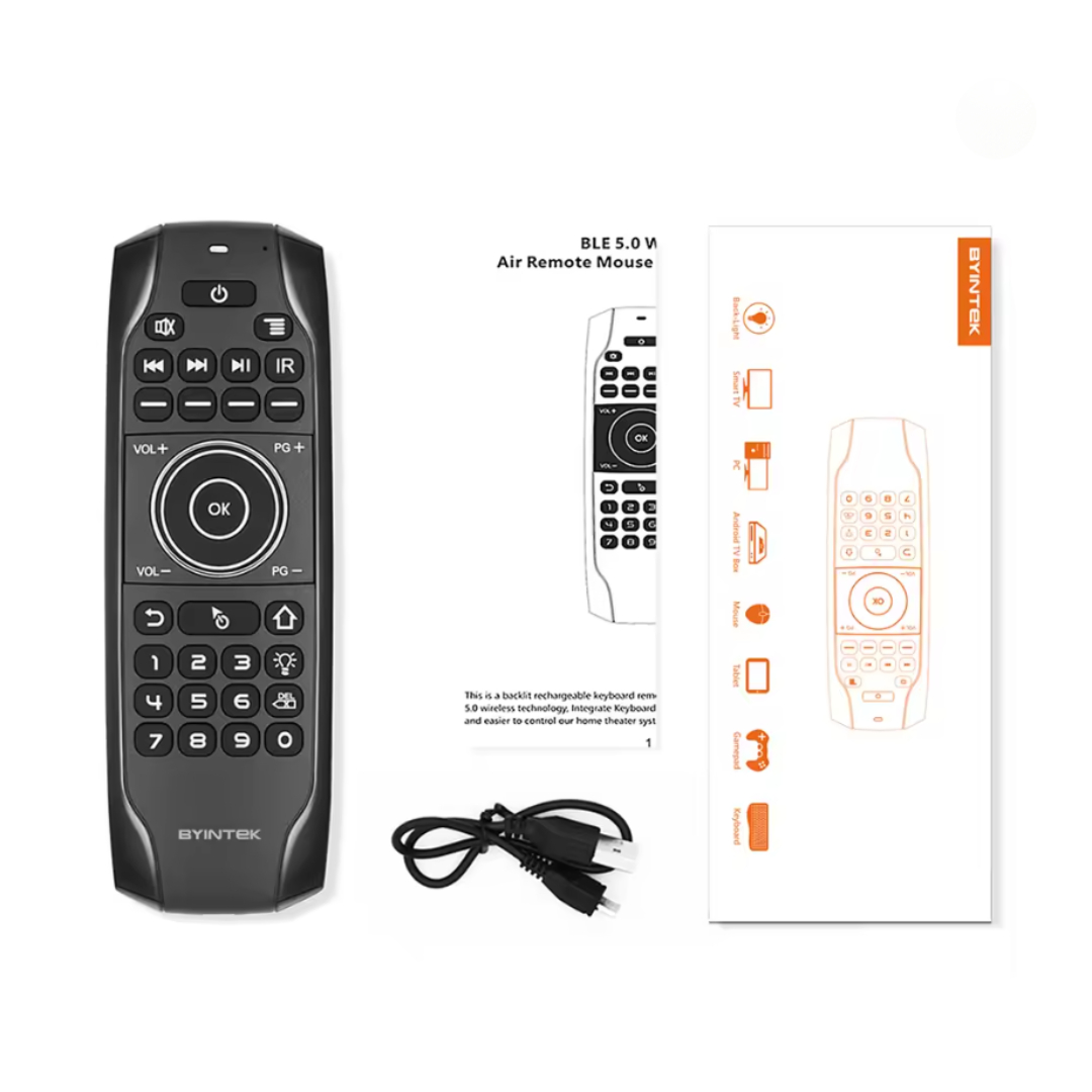 Пульт дистанционного управления BYINTEK MB100 Air Mouse с QWERTY-клавиатурой