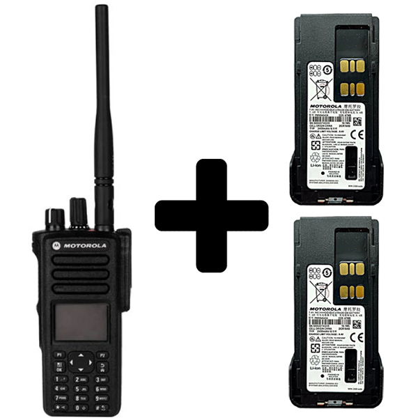 Радиостанция цифровая Motorola DP4800 VHF, 2 аккумулятора IMPRES PMNN4544A  в комплекте