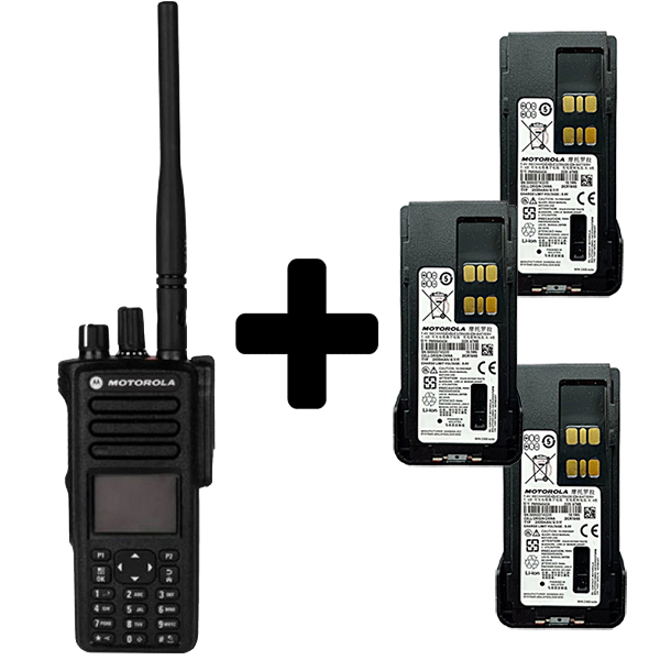 Радиостанция цифровая Motorola DP4800е VHF, 3 аккумулятора IMPRES в комплекте
