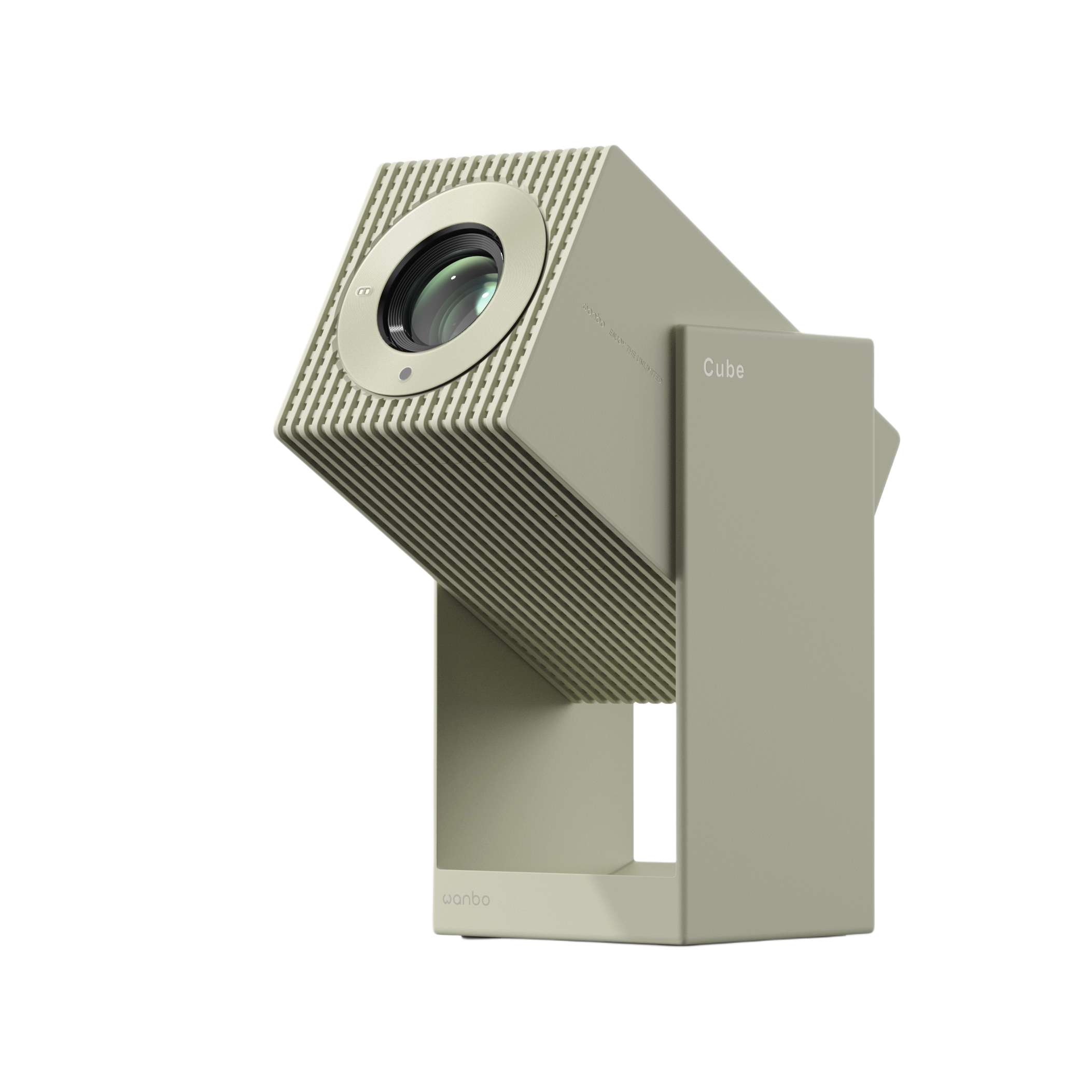 Портативний смарт-проектор Wanbo Cube 2 Pro / 1920x1080 / 500 ANSI lm / Android TV 11.0 / Wi-Fi / Bluetooth / Зелений