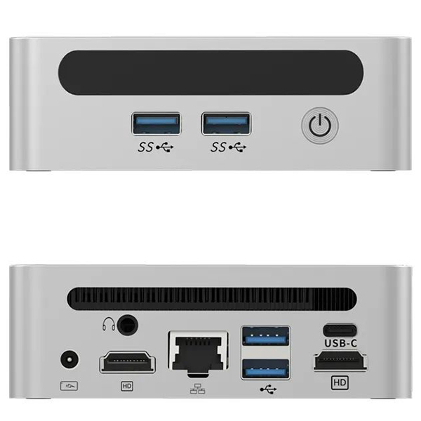 Мини-Пк GenMachine Ren 4000 / Ryzen 3 4450U / RAM 16GB / SSD 256GB / LAN / Wi-Fi / Bluetooth / Windows 11 Pro / Серый