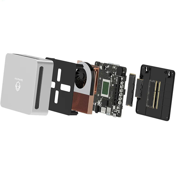 Мини-Пк GenMachine Ren 4000 / Ryzen 3 4450U / RAM 16GB / SSD 256GB / LAN / Wi-Fi / Bluetooth / Windows 11 Pro / Серый