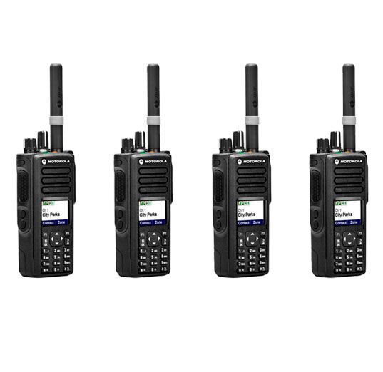 Радиостанция цифровая Motorola MotoTRBO DP4800e VHF AES-256 шифрование, комплект 4 штуки