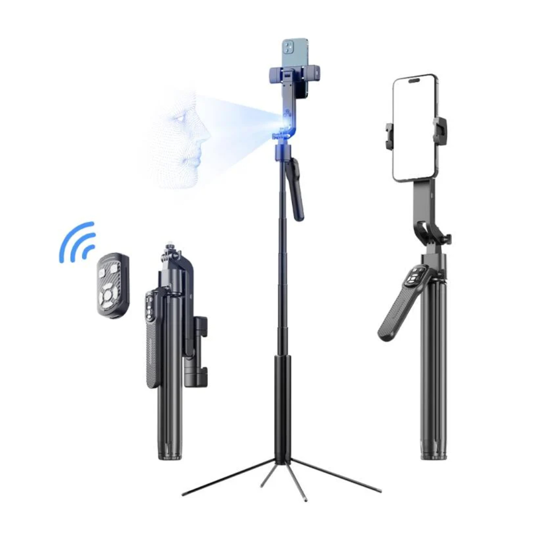 Трипод для смартфона FUNSNAP A8 с AI-отслеживанием лица 360° / 5-осевой / аккумулятор 1500 мАч / до 8 часов работы / Bluetooth-пульт