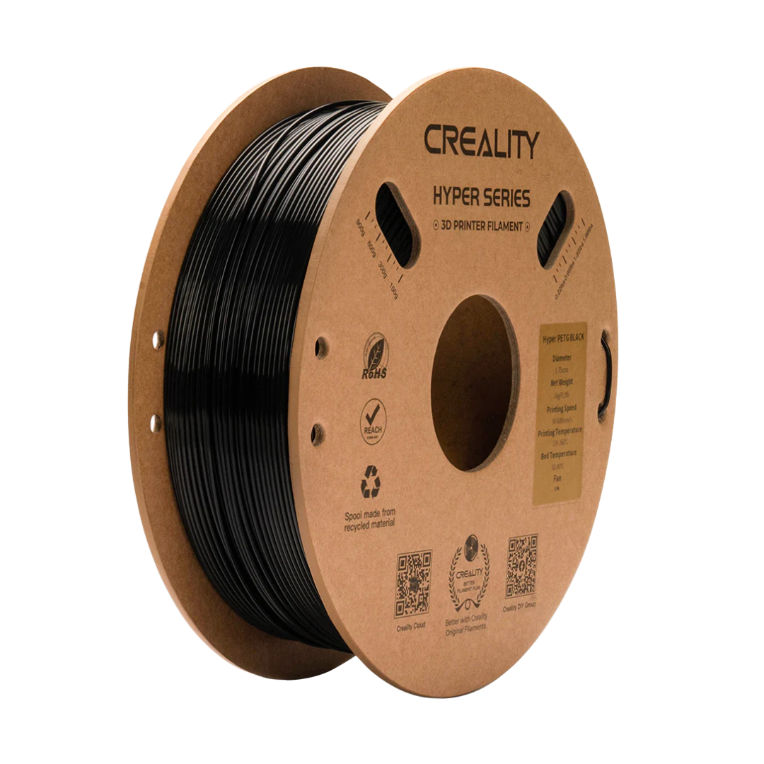 Филамент для 3D-принтера Hyper PETG Creality / 1,75 мм / 1 кг / Черный / ударопрочный