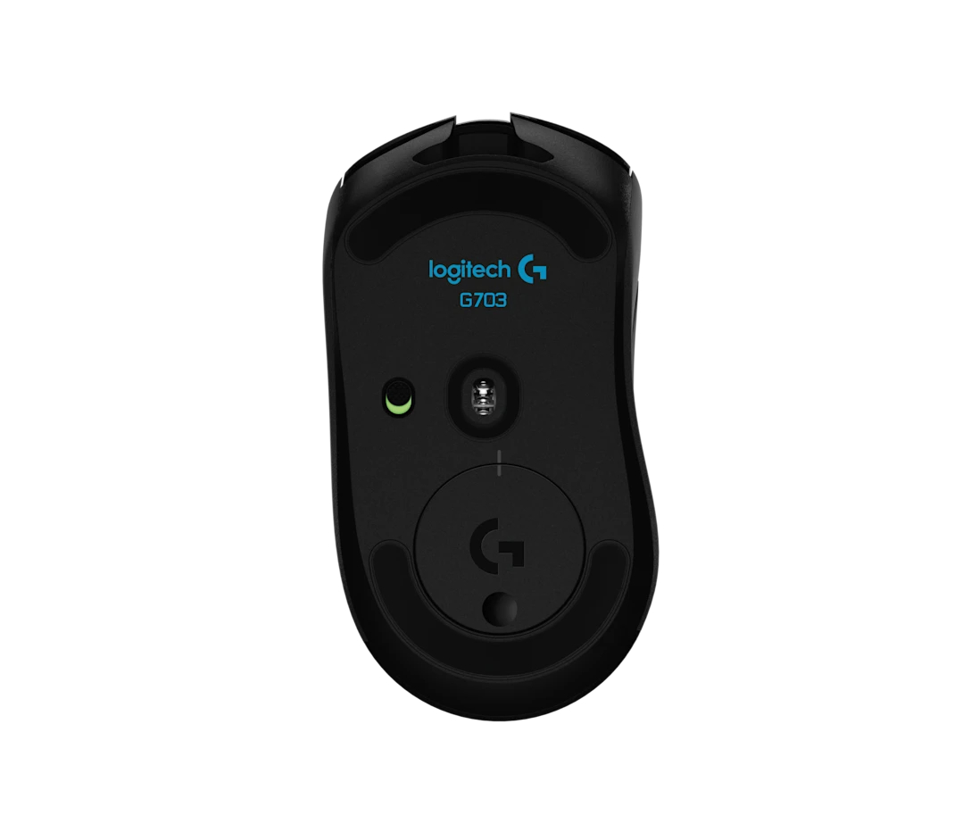 Мышь компьютерная беспроводная игровая Logitech G703 с подсветкой / 6 программируемых кнопок / DPI 25600 / Черный