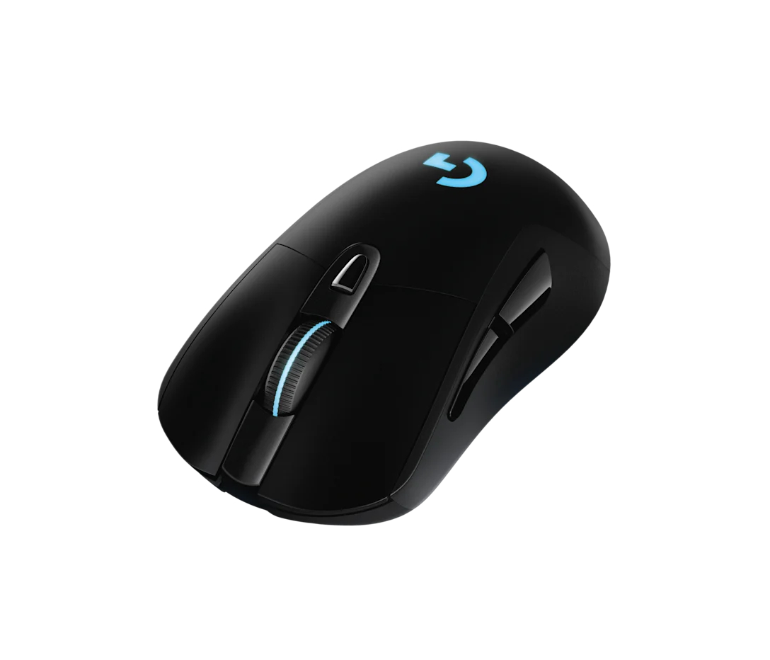 Мышь компьютерная беспроводная игровая Logitech G703 с подсветкой / 6 программируемых кнопок / DPI 25600 / Черный