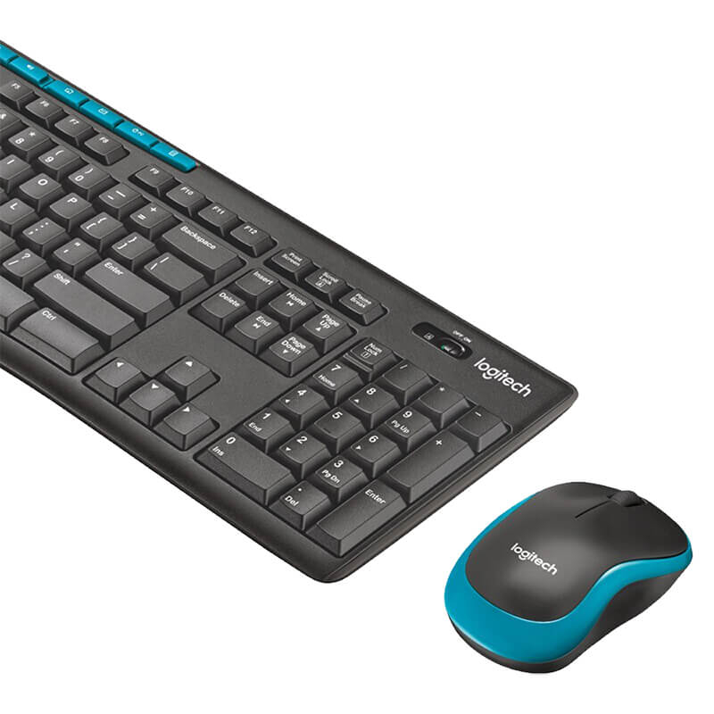 Беспроводной комплект мыши и клавиатуры Logitech MK275 / USB 2.4 ГГц / 10 метров / Черный