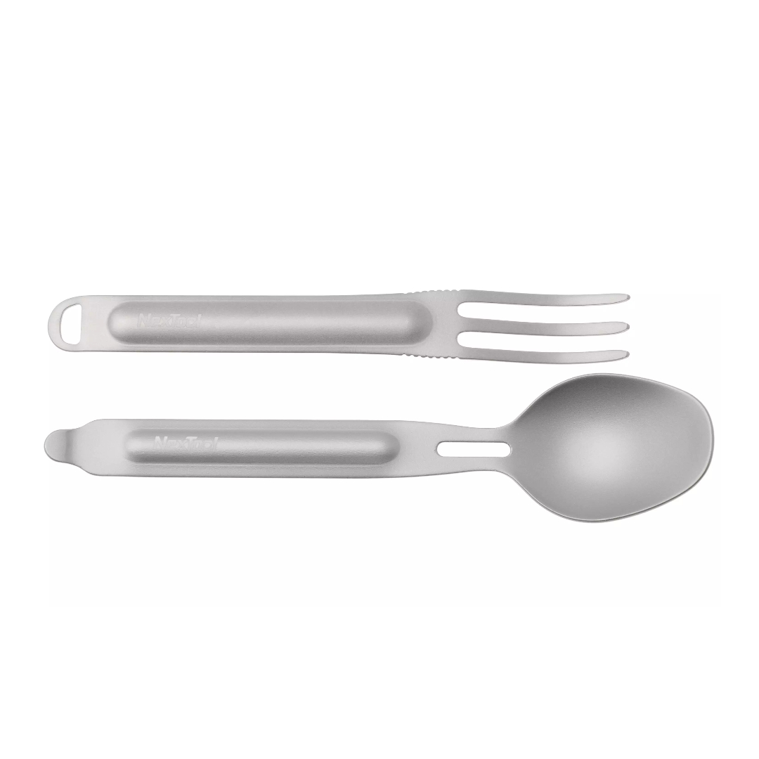 NexTool Titanium Tableware Set NE20132 Туристический набор ложка-вилка