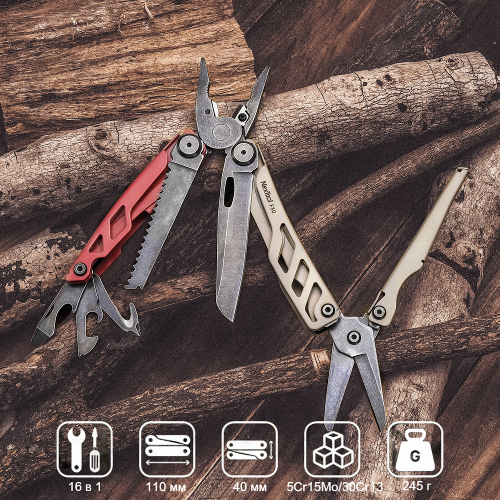NexTool Flagship Pro F30 NE20203B Профессиональный мультитул 16 в 1