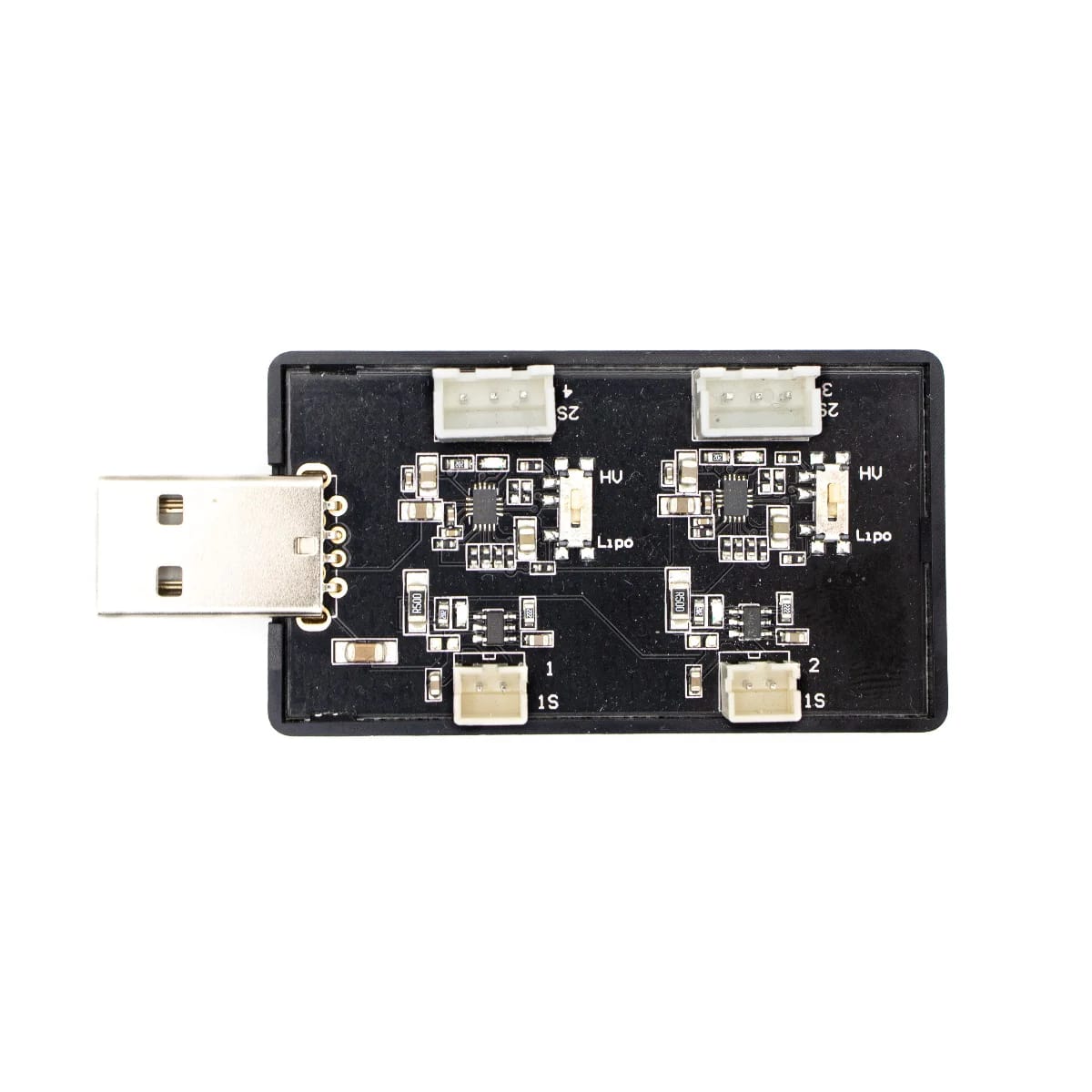 Зарядное устройство EMAX 4 порта, 1S-2S LiPo, USB, PH2.0