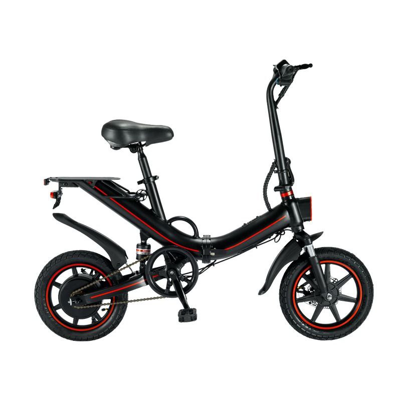 Электрический велосипед для прогулок OUXI V5, 500Вт, 48V, макс. скорость 30 км/ч, запас хода 80 км, чёрный