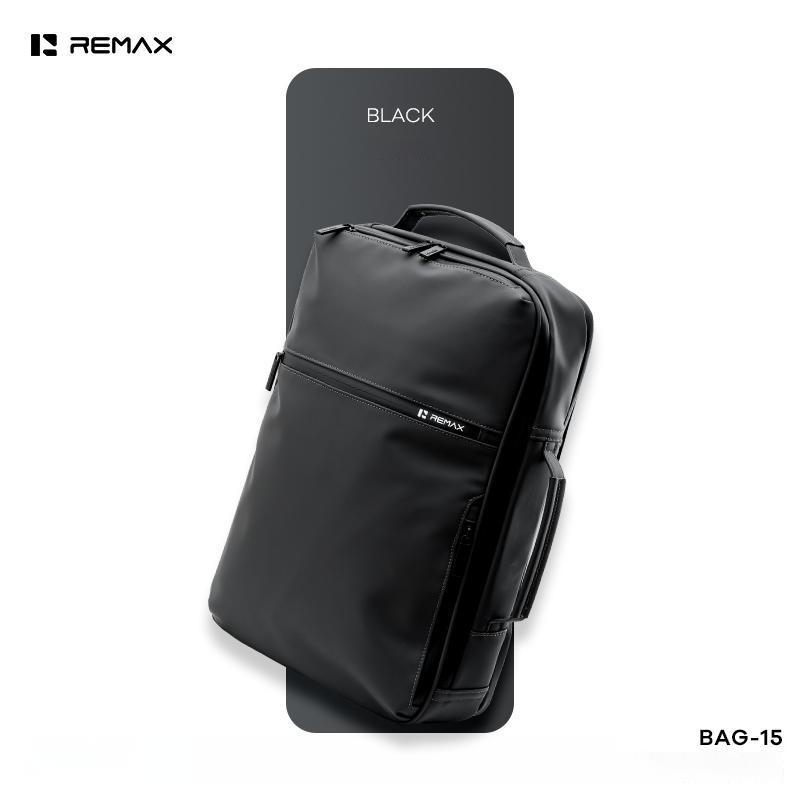 Рюкзак REMAX BAG-15 Trendy Digital з відділенням для ноутбука до 15,6" / Водонепроникний / Чорний