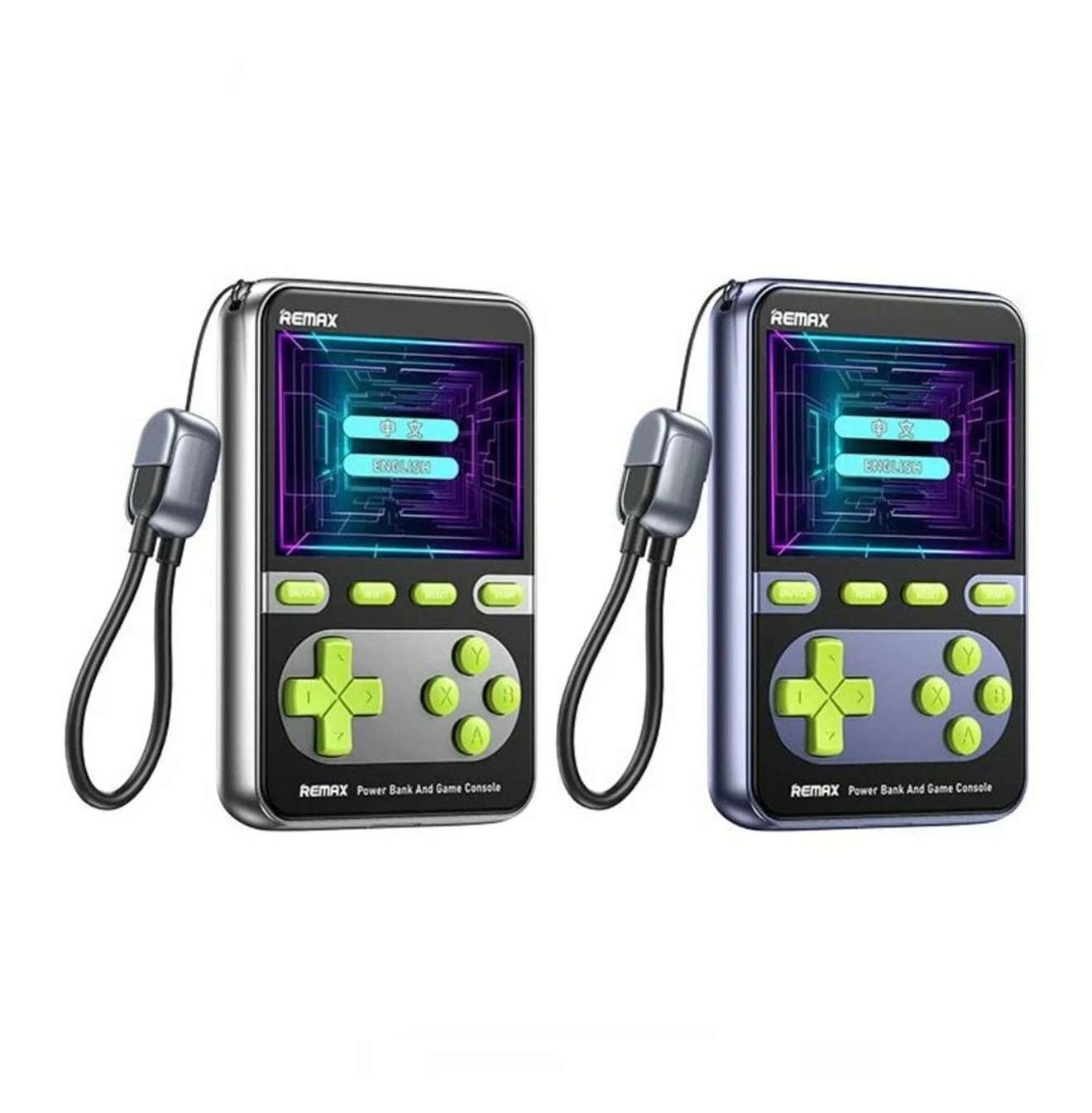 Павербанк и игровая консоль Remax FCP-13 / 10000 мАч / 20Вт / USB-C, Lightning / PD+QC / Синий