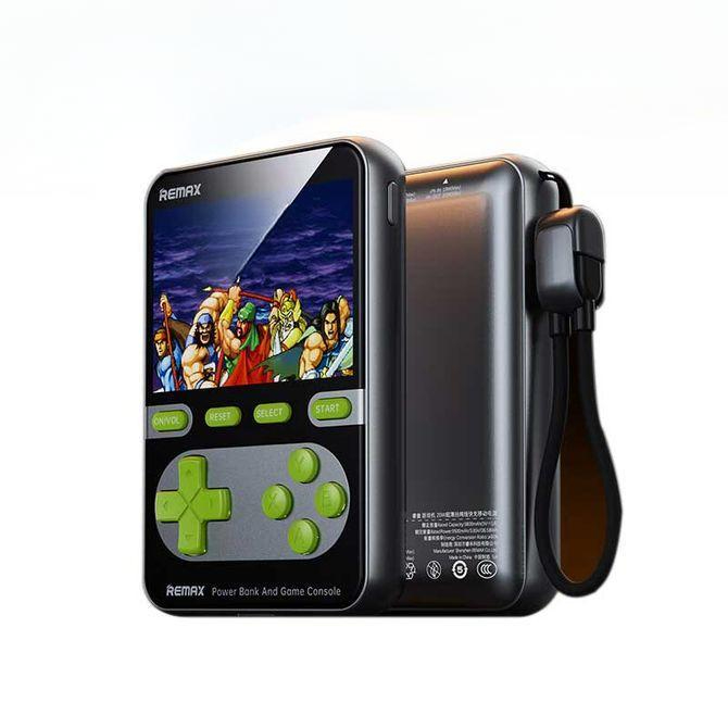 Павербанк и игровая консоль Remax FCP-13 / 10000 мАч / 20Вт / USB-C, Lightning / PD+QC / Синий