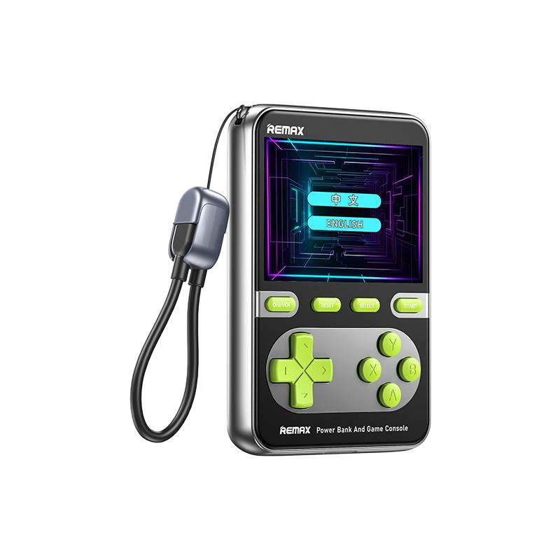 Павербанк и игровая консоль Remax FCP-13 / 10000 мАч / 20Вт / USB-C, Lightning / PD+QC / Серебряный