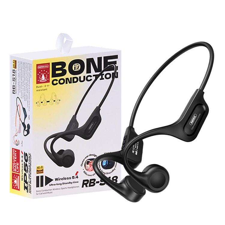 Бездротові навушники Remax RB-S18 з кістковою провідністю для спорту із захистом IP56, Bluetooth 5.4, до 8 годин