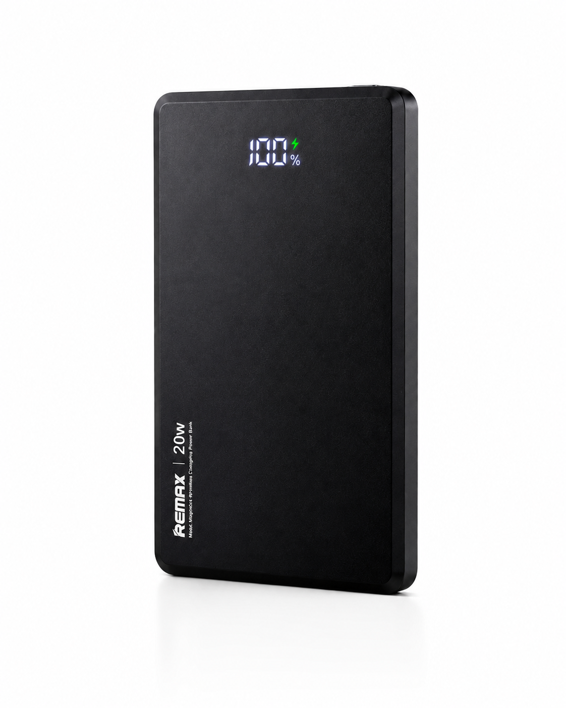 Павербанк Remax RPP-107 ультратонкий 9 мм / 5000 мАч / до 20 Вт / USB-C + MagSafe / PD + QC / Черный