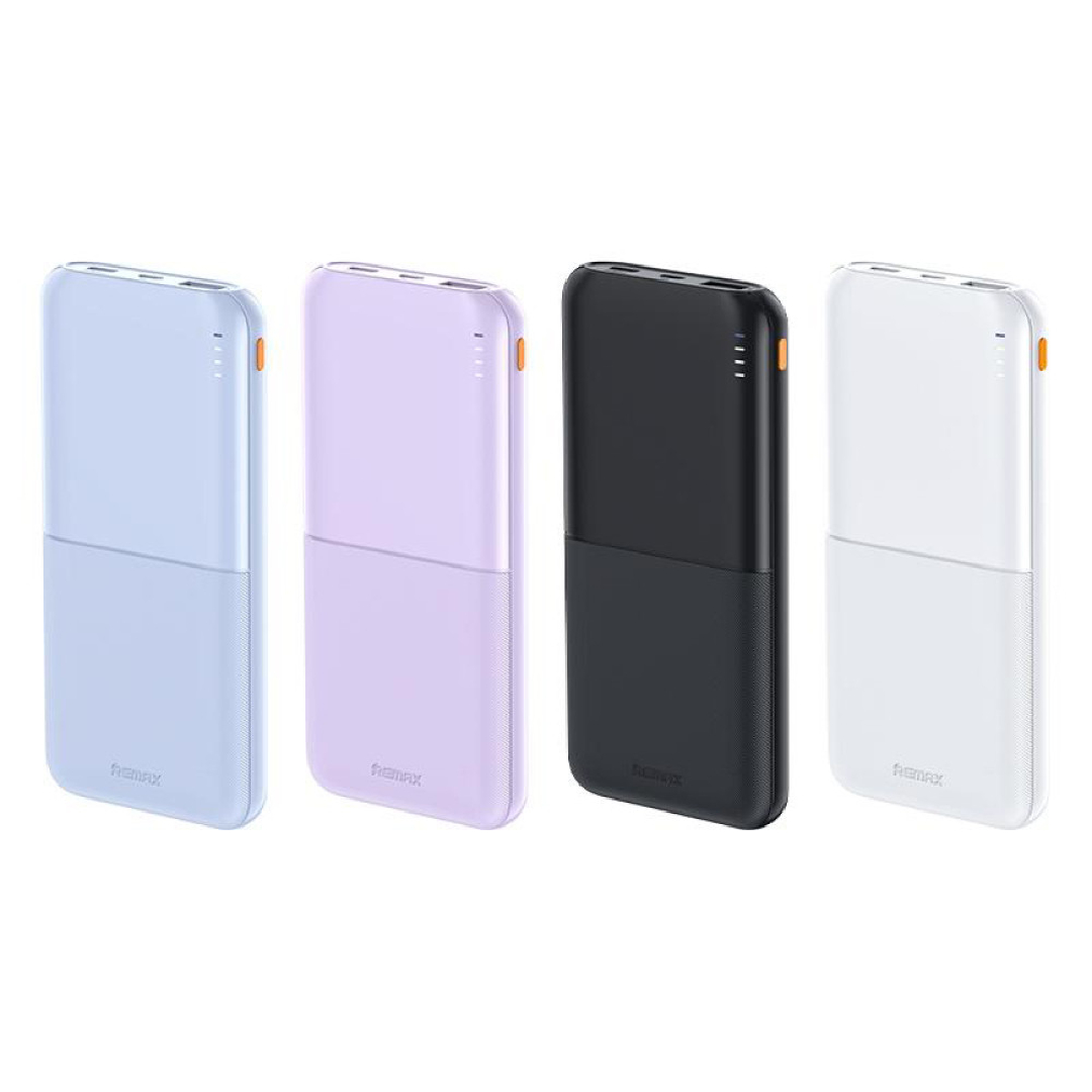 Павербанк Remax RPP-23 Lango II Series / 10000 мАг / 2.4A / USB-C + USB-A / LED-індикатор / Білий