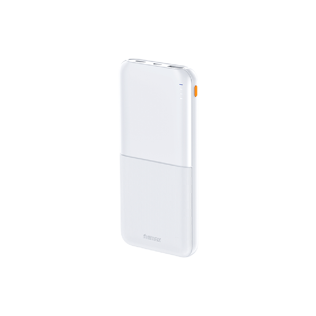 Павербанк Remax RPP-23 Lango II Series / 10000 мАг / 2.4A / USB-C + USB-A / LED-індикатор / Білий
