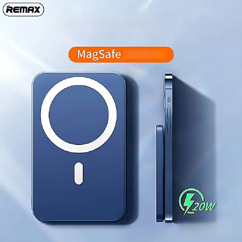 Павербанк Remax RPP-65 / 10000 мАг / до 20 Вт / USB-C + MagSafe / PD+QC / Білий