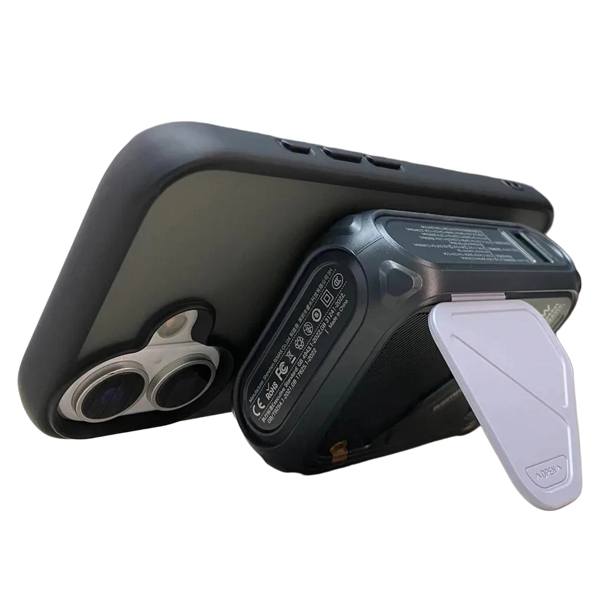 Павербанк-адаптер Remax RPP-116 з вилкою та кабелем / 10000 мАг / 22.5 Вт / USB-C,USB-A,Lightning,MagSafe / PD+QC / Чорний