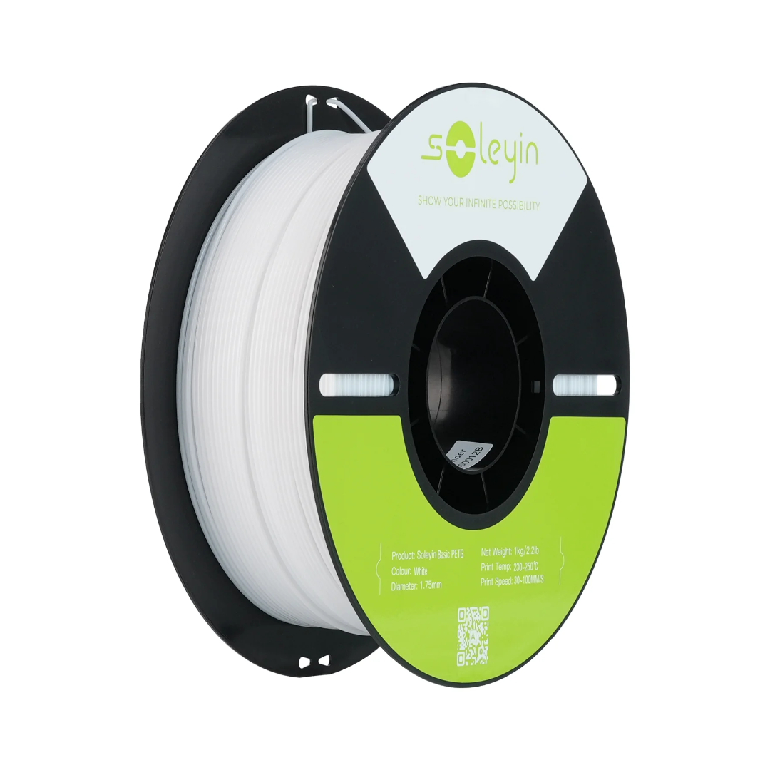 Пластик PETG для 3D-принтера CREALITY Soleyin / 1,75 мм / 1 кг / Белый / ударопрочный