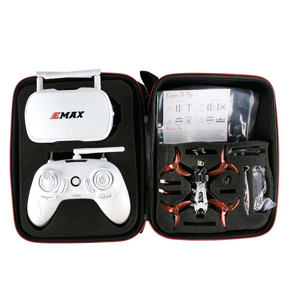 Квадрокоптер EMAX Tinyhawk II Freestyle RTF Kit - комплект: дрон з БК моторами, FPV окулярами, пультом, 2 батареями, з кейсом
