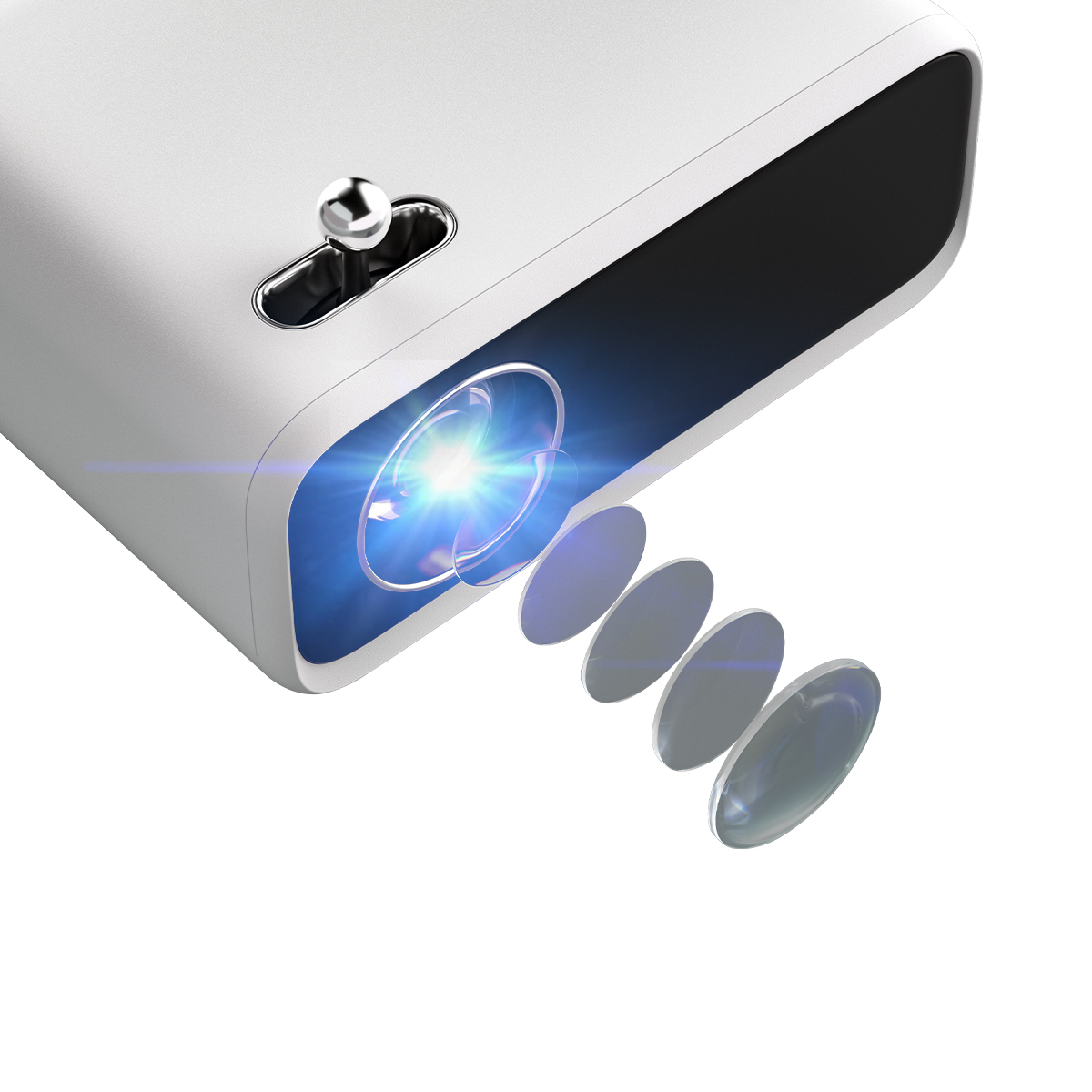 Портативний міні-проектор Wanbo Mini Pro / HD 720p / 250 ANSI lm / Android 9.0 / Wi-Fi / Bluetooth