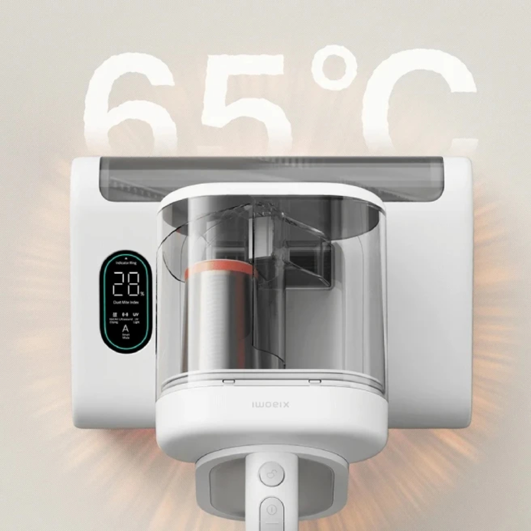 Пылесос Xiaomi Dust Mite Vacuum Cleaner 2 Pro для удаления пылевых клещей / Мощность 16 кПа / Горячий воздух 65°C / UV-стерилизация