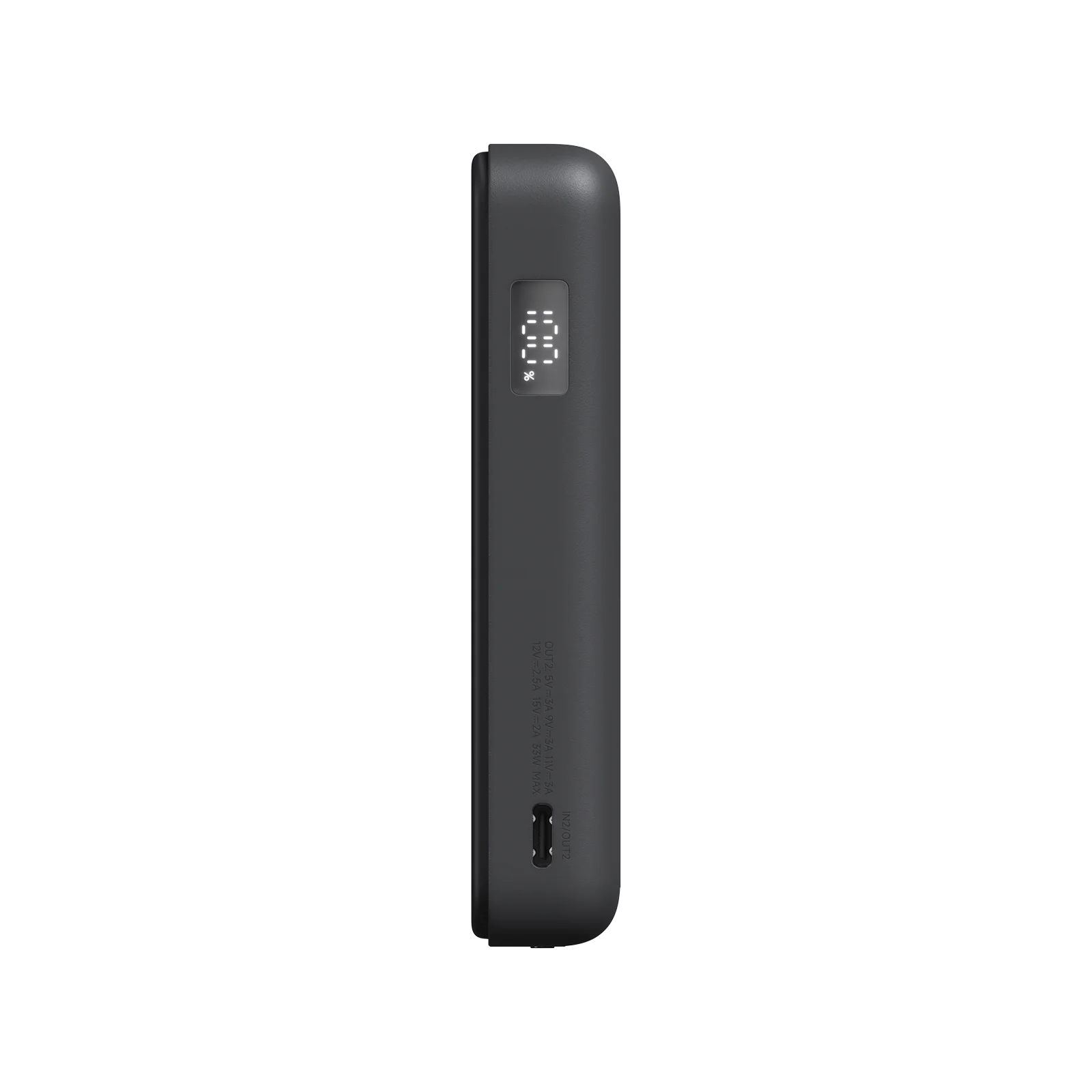 Павербанк Xiaomi Magnetic Power Bank з підставкою / 10000 мАг / до 33 Вт / USB-C + MagSafe / PD+QC / З кабелем / Сірий