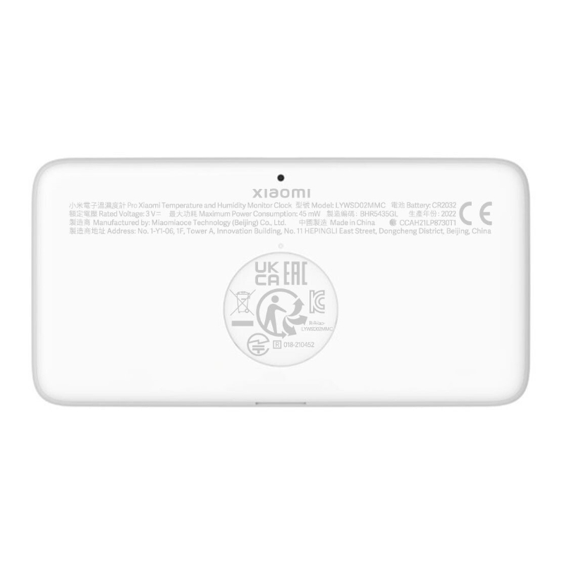 Годинник-термометр з датчиком вологості Xiaomi Temperature and Humidity Monitor Clock / 12/24 формат / Bluetooth (LYWSD02MMC)