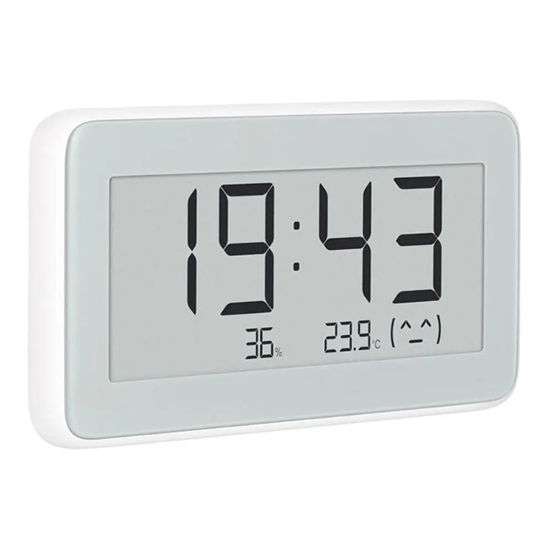 Годинник-термометр з датчиком вологості Xiaomi Temperature and Humidity Monitor Clock / 12/24 формат / Bluetooth (LYWSD02MMC)